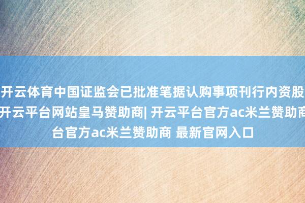 开云体育中国证监会已批准笔据认购事项刊行内资股（是次刊行）-开云平台网站皇马赞助商| 开云平台官方a