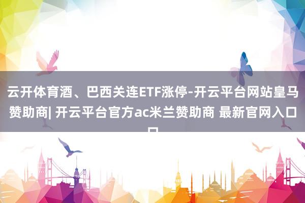 云开体育酒、巴西关连ETF涨停-开云平台网站皇马赞助商| 开云平台官方ac米兰赞助商 最新官网入口